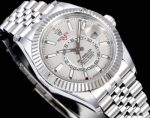 AR Factory Rolex Sky-dweller 42*14.5mm 316L Steel Jubilee Stainless Bracelet 9002 Movement Watch